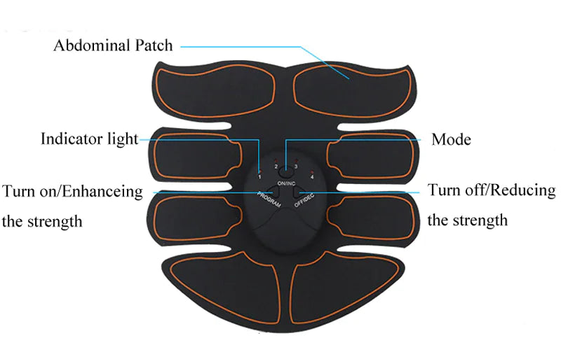 Wireless EMS Abdominal Muscle Toner