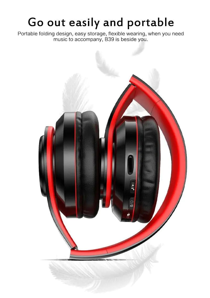 Foldable Wireless Bluetooth Headphones