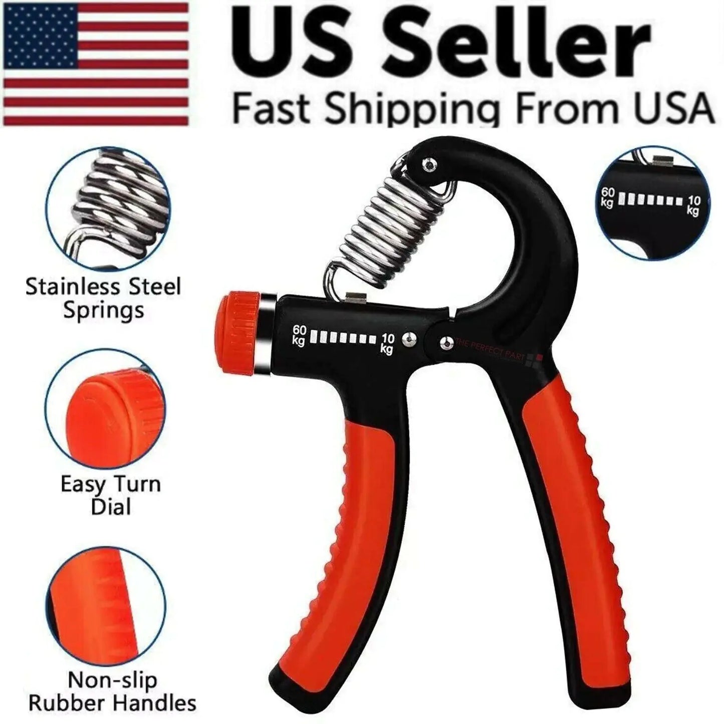 Hand Grip Strength Power Trainer Gripper Strengthener