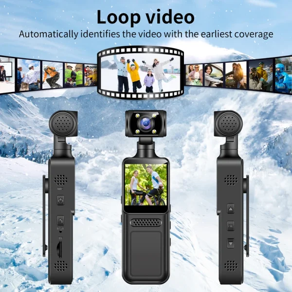 S15b514dda81041b48594cc099e39f3e16.webp Lenovo 4K Ultra HD Action Mini Camera 180 Rotatable Vlog WiFi Lens Sports Camera