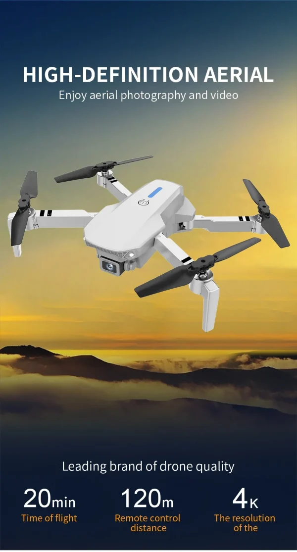 E88 Professional Wide Angle RC Drone with HD 4K Camera Foldable Helicopter Aircraft