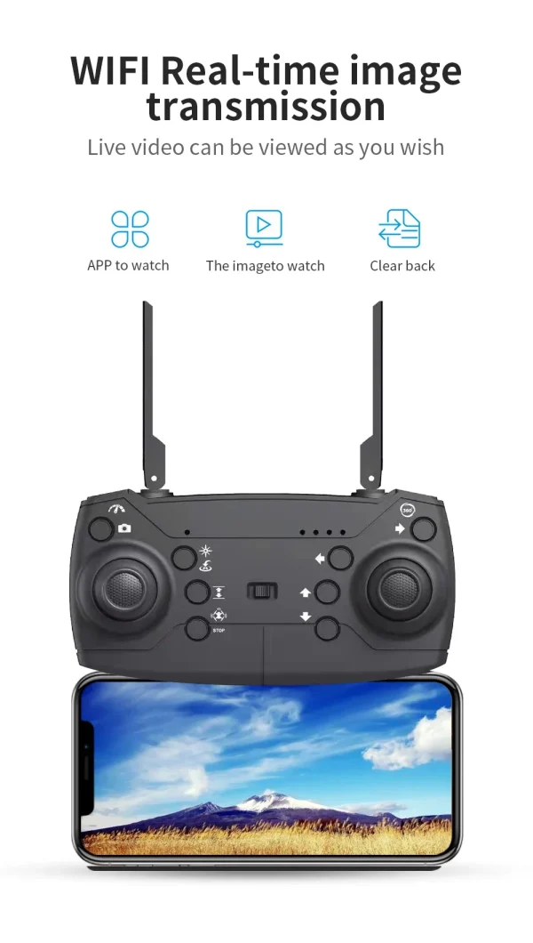 E88 Professional Wide Angle RC Drone with HD 4K Camera Foldable Helicopter Aircraft