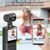 S60d95a96dba445a1a6a9b12e9309677fV.webp Lenovo 4K Ultra HD Action Mini Camera 180 Rotatable Vlog WiFi Lens Sports Camera
