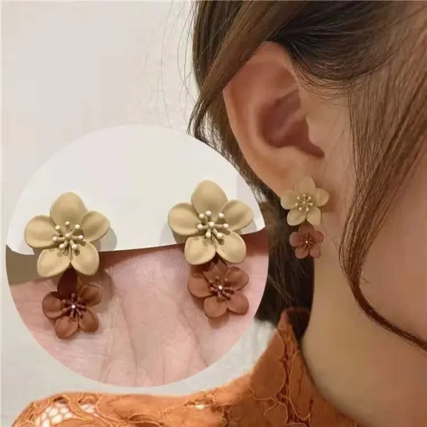 Vintage Green Crystal Butterfly Drop Earrings