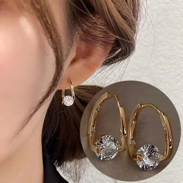 Vintage Green Crystal Butterfly Drop Earrings